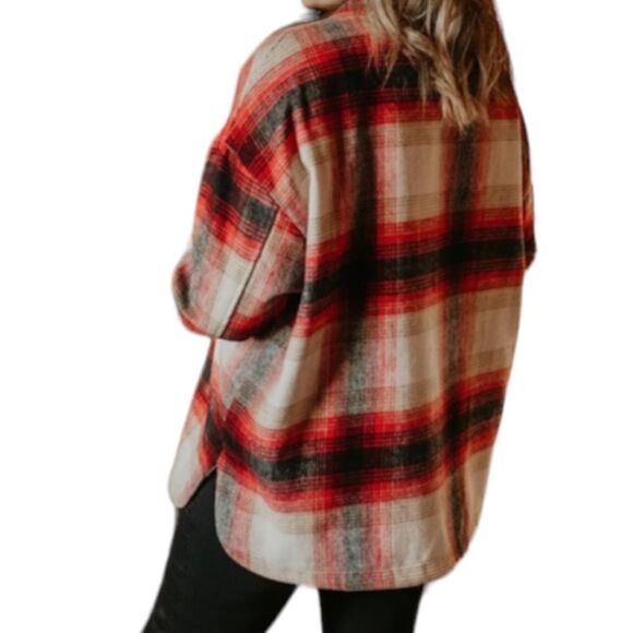 ELAN Riley Plaid Jacket / Shacket - Picture 9 of 13